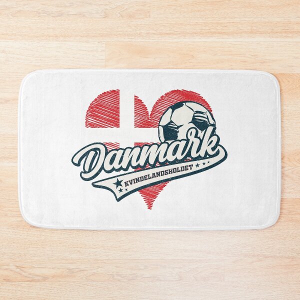 Item preview, Danmark/Denmark Womens Football Team (Football Heart) designed and sold by Numero14.