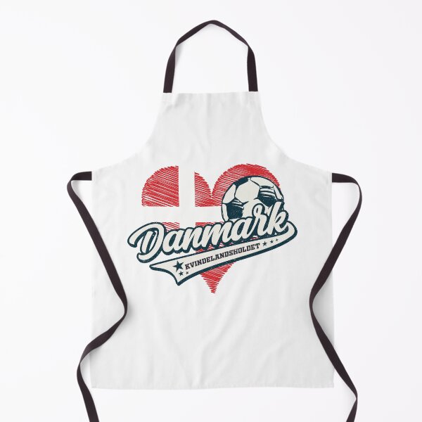 Item preview, Danmark/Equipo de fútbol femenino de Dinamarca (Football Heart) designed and sold by Numero14.