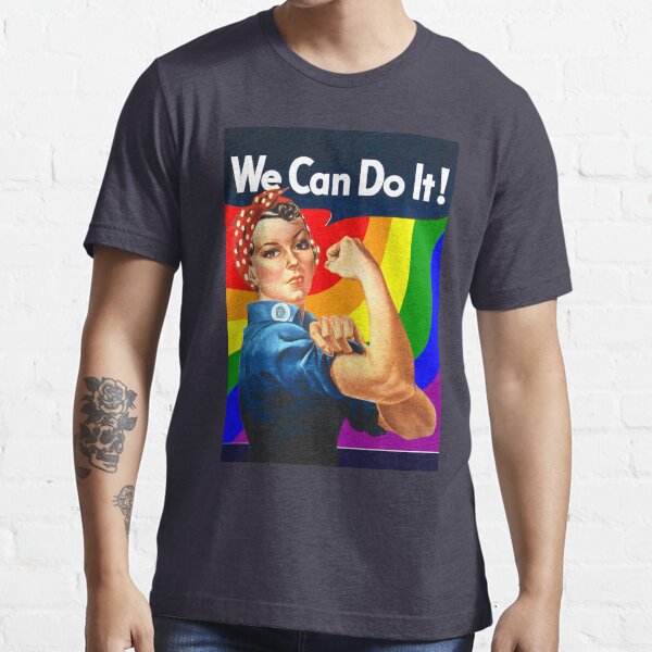 Rainbow Rosie The Riveter T Shirt For Sale By Otbphotography