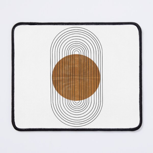 Item preview, Modern Contemporary Composition Minimalist Sunrise Abstract Flow Poster Arch Balance Brown Sun Rainbow Mid-Century lines Boho Geometric designed and sold by thanyaj.