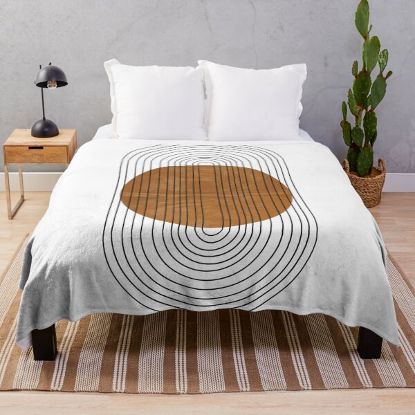 Item preview, Modern Contemporary Composition Minimalist Sunrise Abstract Flow Poster Arch Balance Brown Sun Rainbow Mid-Century lines Boho Geometric designed and sold by thanyaj.
