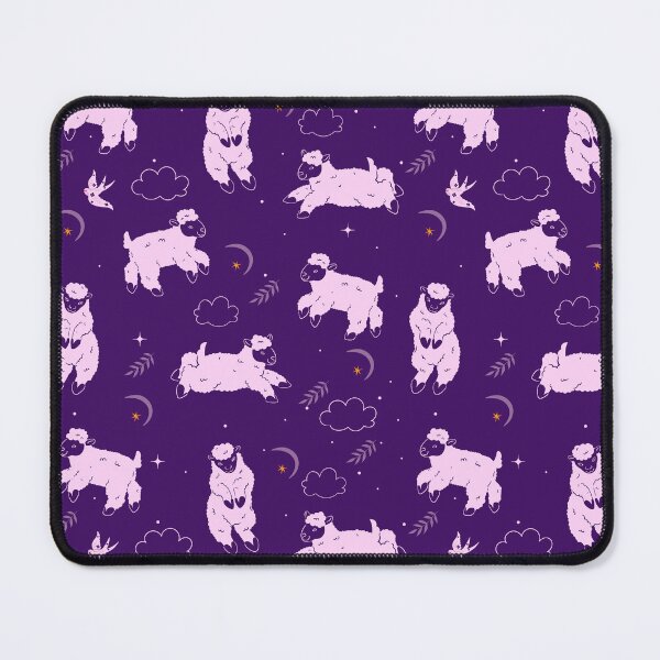 Item preview, seamless pattern with cute sheep moon stars and sweet dream designed and sold by Veraloop.