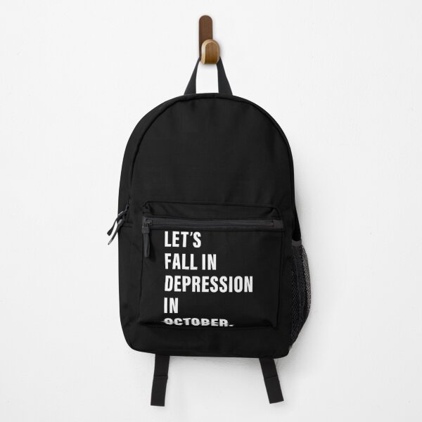 Item preview, Let's Fall In Depression In October, Life, Anxious, Introverted, Broken, Useless, Lonely, Falling apart, Rejected. designed and sold by Salmaniix.