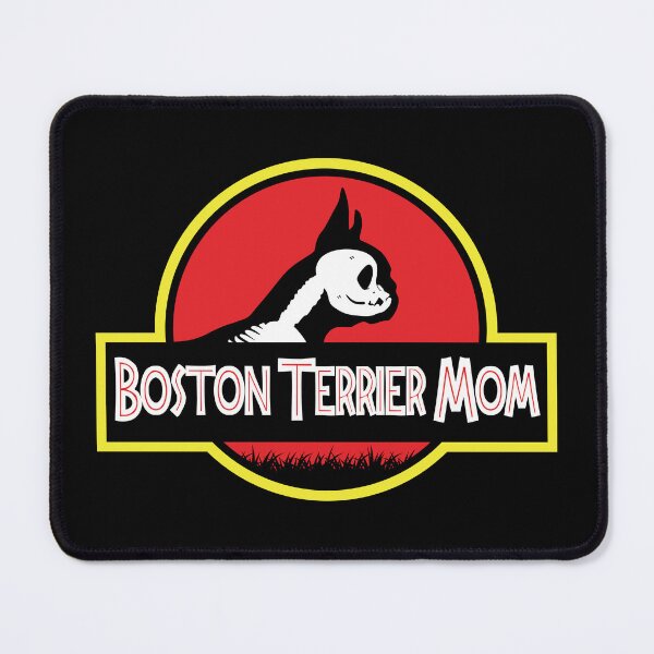 Item preview, (For Dark Background) Jurassic Boston Terrier Mom designed and sold by More Cute Dogs.