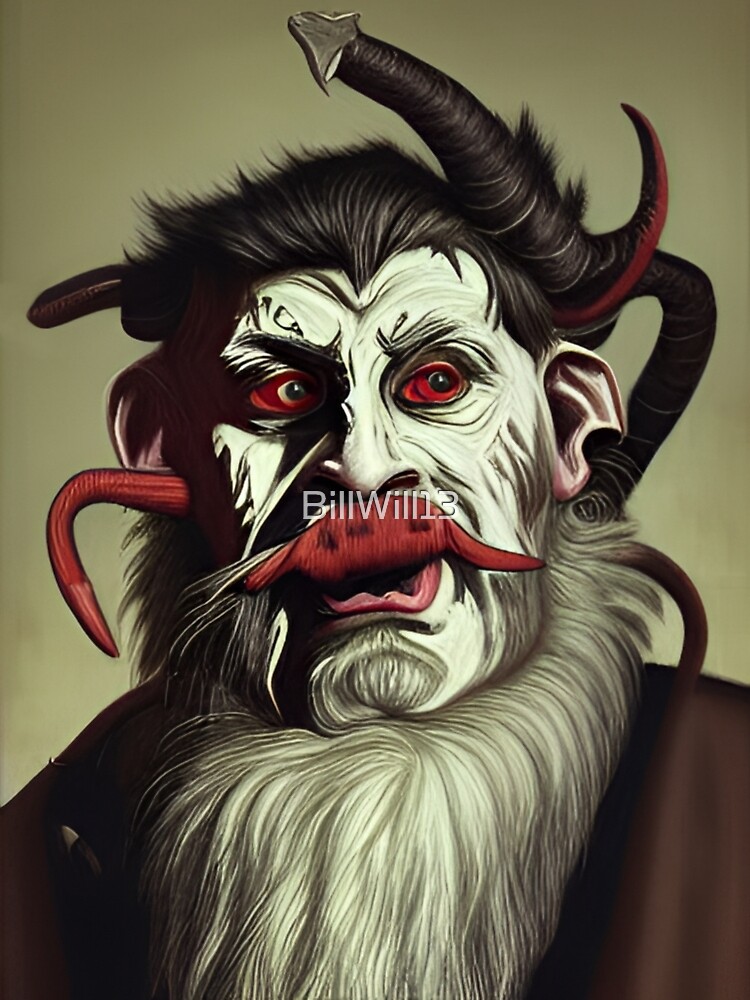 Lámina fotográfica «Krampus Krampusnacht Krampuskarten Gruss Vom