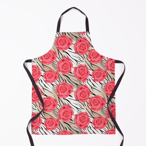 Item preview, Pink roses on tiger skin leather seamless pattern designed and sold by fuzzyfox.