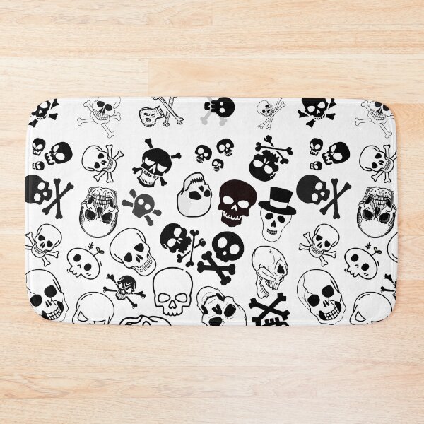 Item preview, Happy Halloween Scary Black & White Skull Skeleton Design designed and sold by WBP Mart.