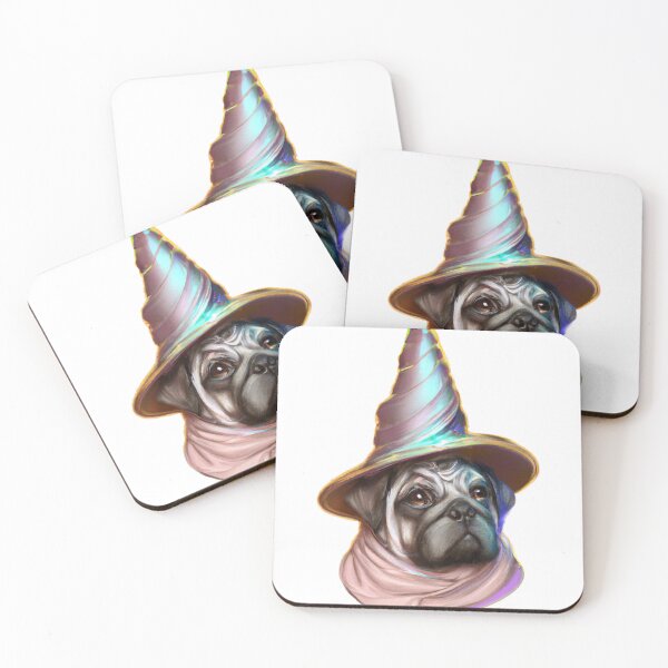 Item preview, Pug Wizard- Halloween Costume, D20 Adventurer Art designed and sold by Bookwyrm-Bazaar.