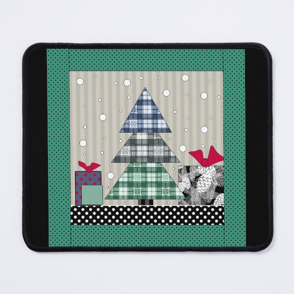 Item preview, Christmas pattern, applique,patchwork, rustic designed and sold by fuzzyfox.