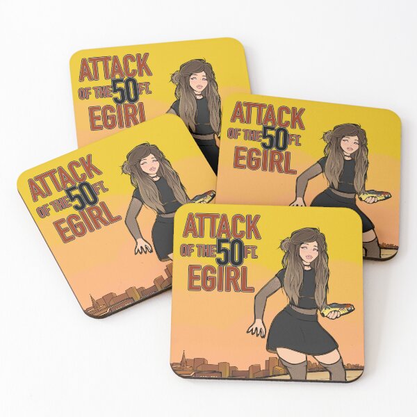 Artikelvorschau, Angriff des 50-Fuß-Egirls! entworfen und verkauft von Boneduck.