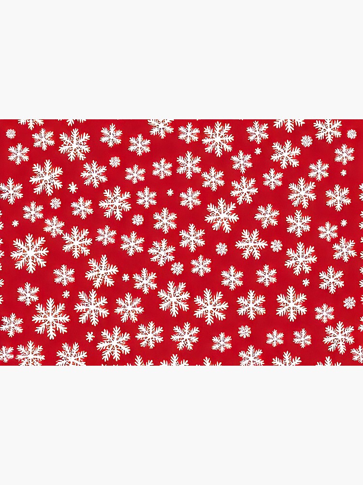 White & Red Snowflake Spire Small