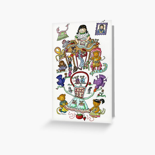 Grandma Hattie's Aprons Greeting Card