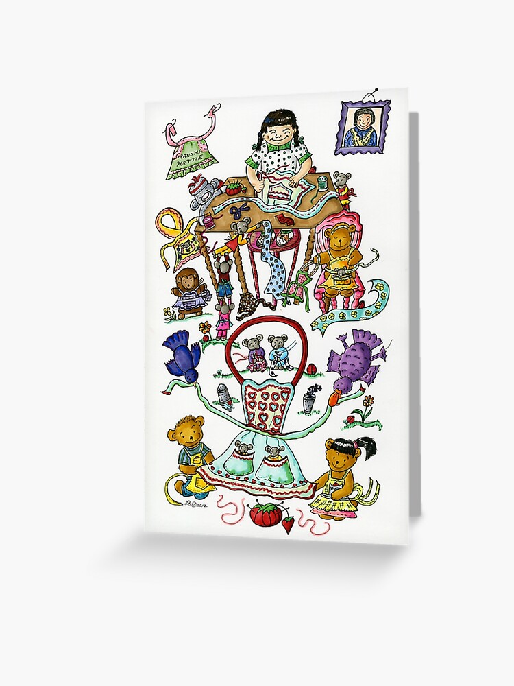 Thumbnail 1 of 2, Greeting Card, Grandma Hattie's Aprons designed and sold by lorybit.