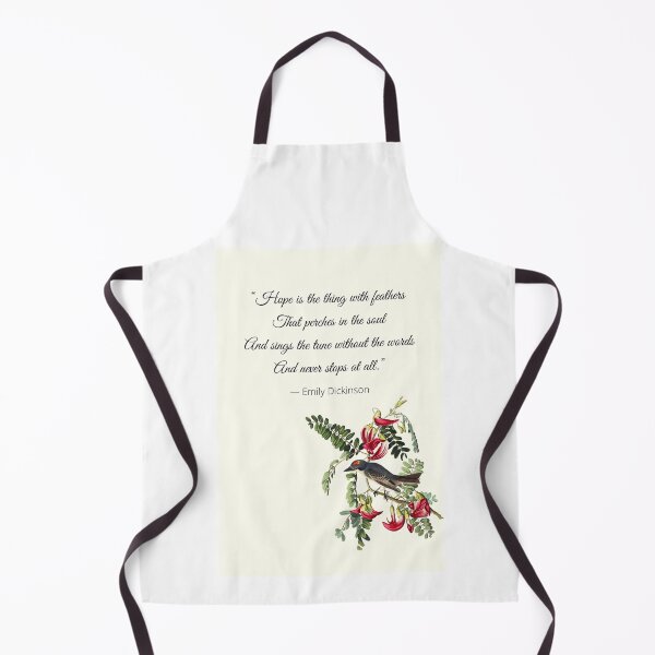 Item preview, "Hope is the thing with feathers That perches in the soul, And sings the tune without the words, And never stops at all," caption on products. designed and sold by ACEGDesign.