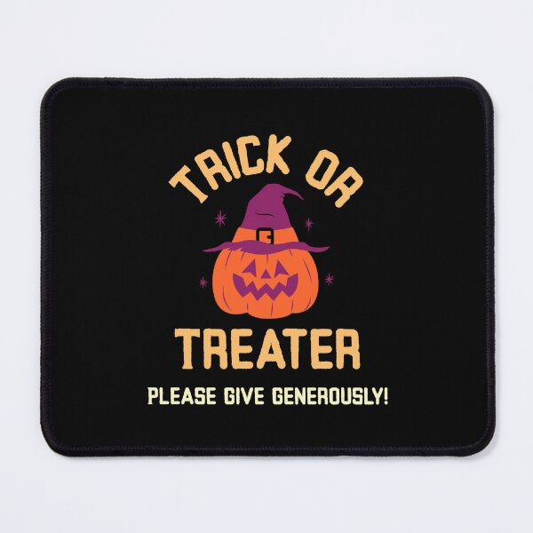 Item preview, Trick or Treater - please give generously! Halloween night pumpkin & witches hat. designed and sold by InsultTees.