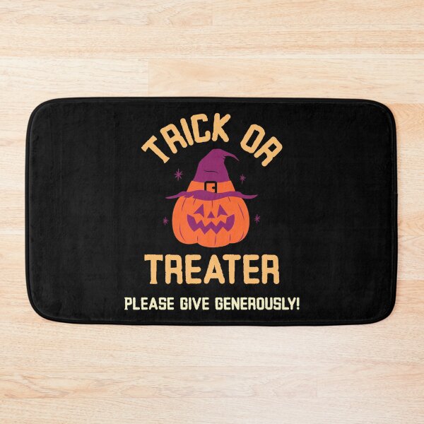 Item preview, Trick or Treater - please give generously! Halloween night pumpkin & witches hat. designed and sold by InsultTees.