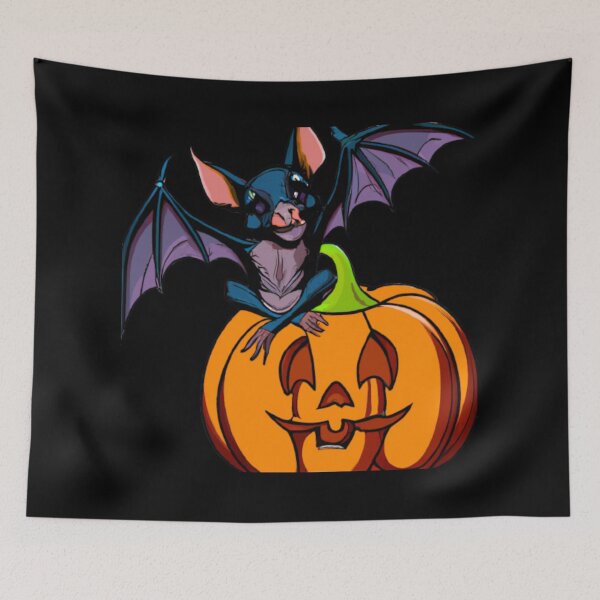 Item preview, bat on pumpkin - spooky seasons designed and sold by kozetin.