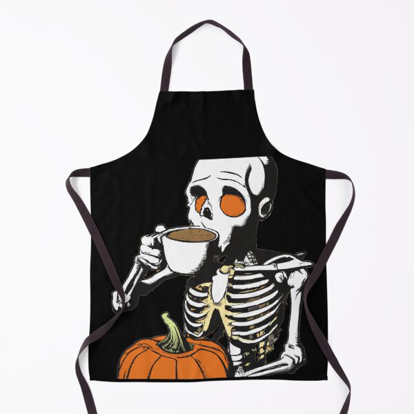Item preview, skeleton drinks coffee - spooky seasons designed and sold by kozetin.