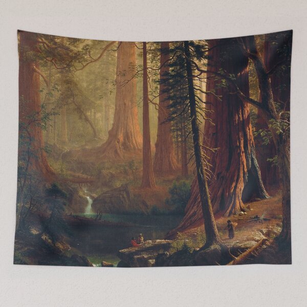 Item preview, Giant Redwood Trees of California by Albert Bierstadt (1874) designed and sold by allhistory.
