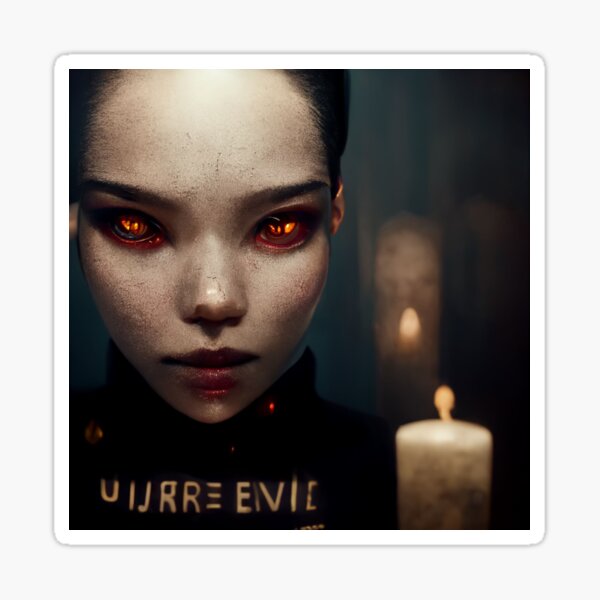 Pure Evil Girl Sticker