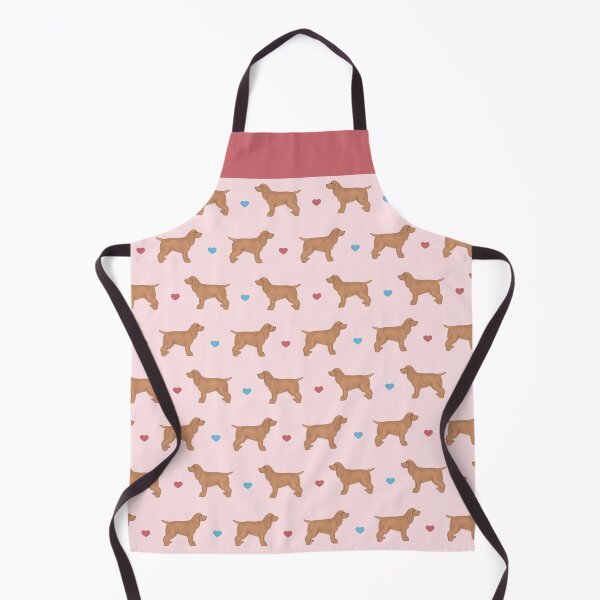 Item preview, Golden Cocker Spaniel and hearts Pattern - Pink designed and sold by Kittys-Art.
