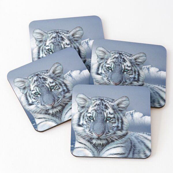 Item preview, Blue White Tiger designed and sold by Erika Kaisersot.