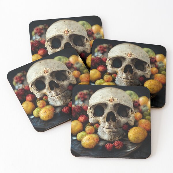 Item preview, Human skull with fruits. designed and sold by Maniock.