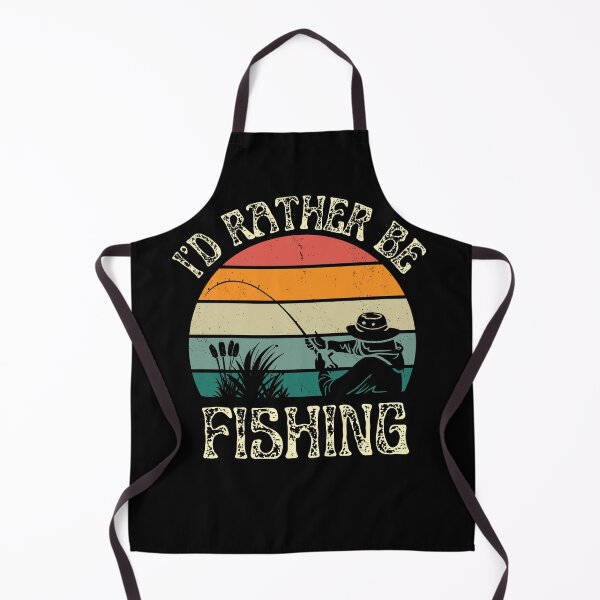 Item preview, I'd Rather Be Fishing Vintage Sunset Fisherman Hobby Retro Design designed and sold by BearCaveDesigns.