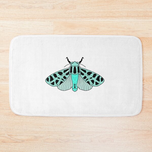 Item preview, baby powder blue moth with terrazzo pattern cute gift designed and sold by AnanasArt.