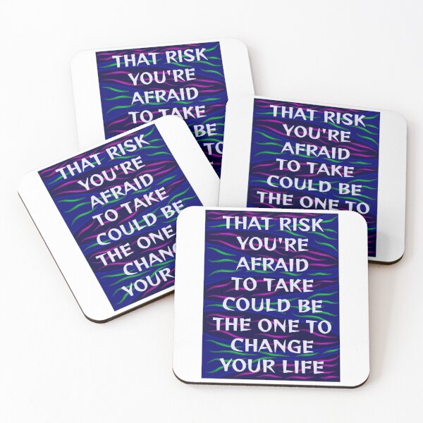 Item preview, Radical Feminist Humanist Quote - That Risk That You're Scared To Take Could Be The One To Change Your Life designed and sold by LethalPixieDust.