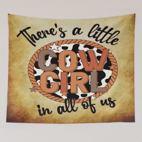 Item preview, There Is A Little Cowgirl In All Of Us Western Style designed and sold by handsoftime2020.