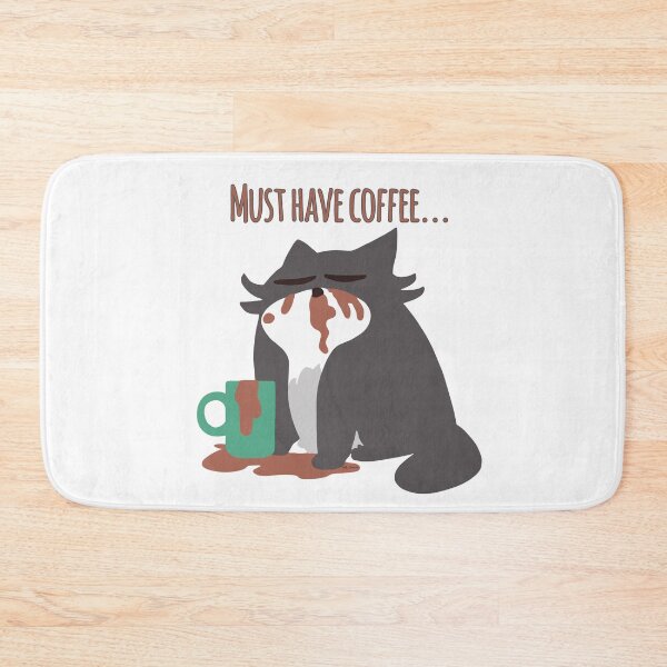 Item preview, Must Have Coffee Grey Cat designed and sold by Lois Eastlund.