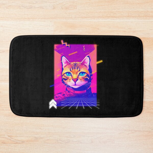 Item preview, Vaporwave Cat 2 designed and sold by TheSamuraiCat.