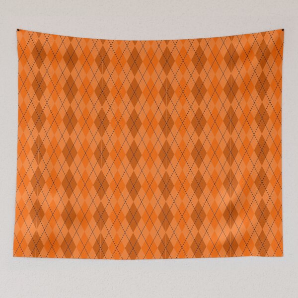 Item preview, Orange Argyle Pattern designed and sold by Arianna Khalil.