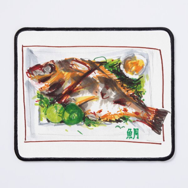 Item preview, Salt-Grilled Sea Bream Tai no Shioyaki Marker Sketch designed and sold by TomuAri.
