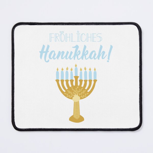 Item preview, Fröhliches Hanukkah. Happy Hanukkah - German text. Lettering. designed and sold by pidzam4e.