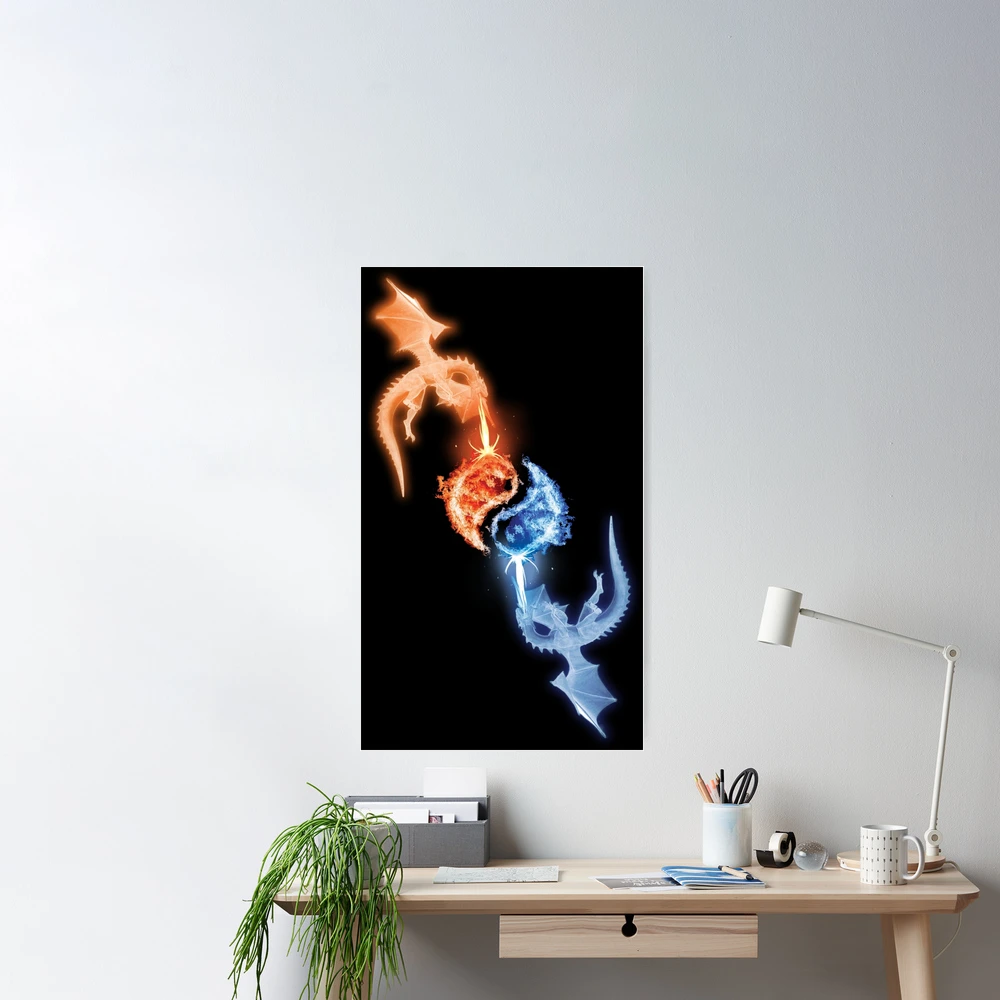 Dragons fire and ice Poster for Sale by clad63