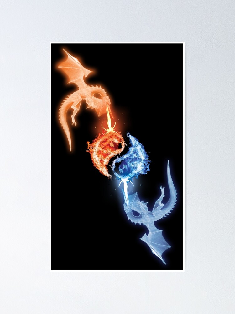 Dragons fire and ice Poster for Sale by clad63