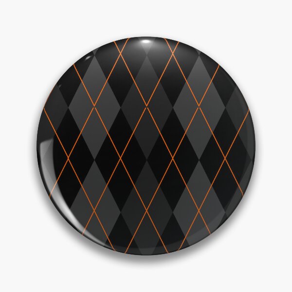 Item preview, Black and Orange Argyle Pattern designed and sold by Arianna Khalil.