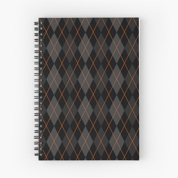 Item preview, Black and Orange Argyle Pattern designed and sold by Arianna Khalil.