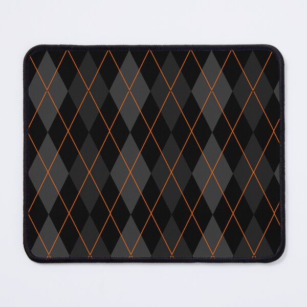 Item preview, Black and Orange Argyle Pattern designed and sold by Arianna Khalil.