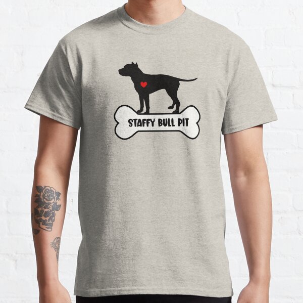 Item preview, I Love My Staffy Bull Pit, Staffy Pitbull Mix designed and sold by MajesticTree.