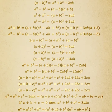 Artwork thumbnail, Algebraic Formulas by ScienceCorner