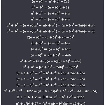 Artwork thumbnail, Algebraic Formulas by ScienceCorner