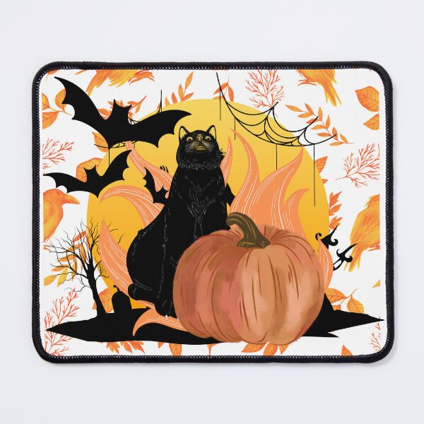 Item preview, Black Cat and Pumpkin designed and sold by Bap-tiste.
