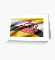 Nation of Brunei flag Greeting Card