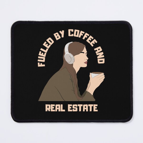 Item preview, Fueled By Coffee And Real Estate Funny Gifts for Real Estate Agent Broker designed and sold by nquestiaa.