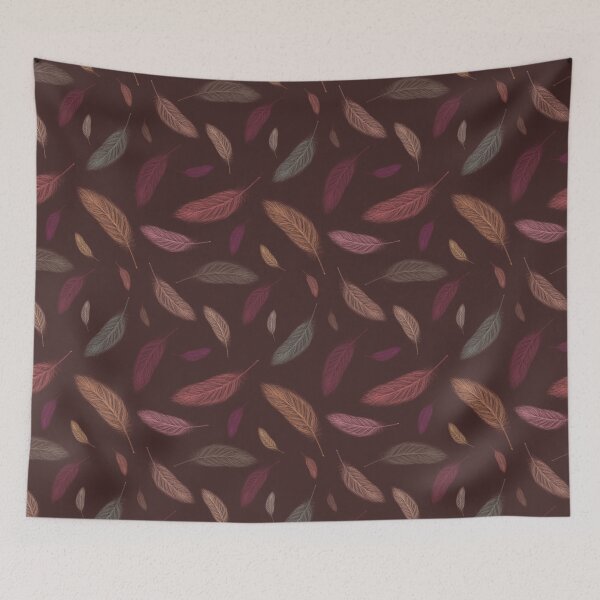 Item preview, Feather autumn colors drawing designed and sold by WeArePear.