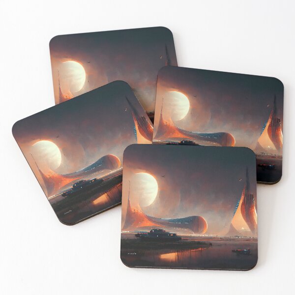 Item preview, Sci Fi Alien Landscapes 4 designed and sold by AiBroughtToLife.
