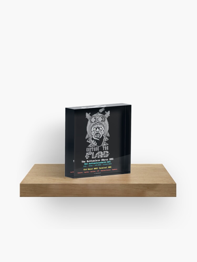 Thumbnail 1 of 5, Acrylic Block, The Bottomless Abyss BBS Skull CTF Collection designed and sold by BottomlessAbyss.